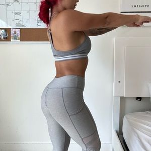 Gray leggings